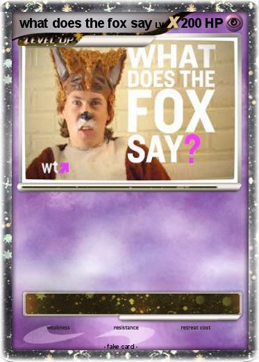 Pokemon what does the fox say