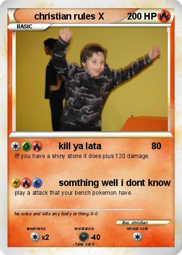 Pokemon christian rules X