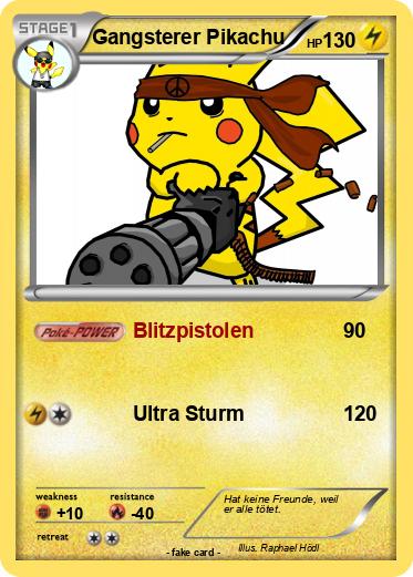 Pokemon Gangsterer Pikachu