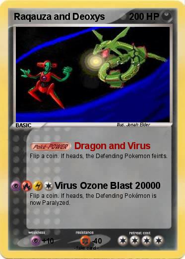 Pokemon Raqauza and Deoxys