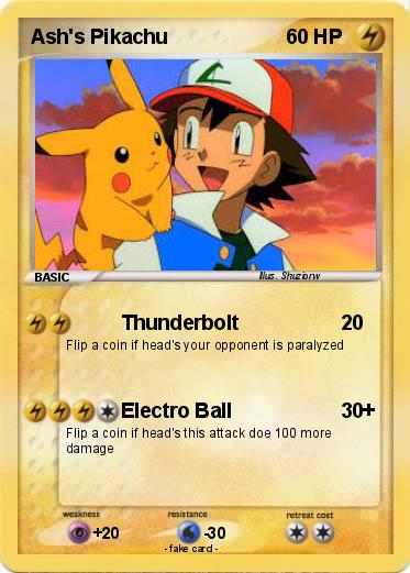 Pokemon Ash's Pikachu