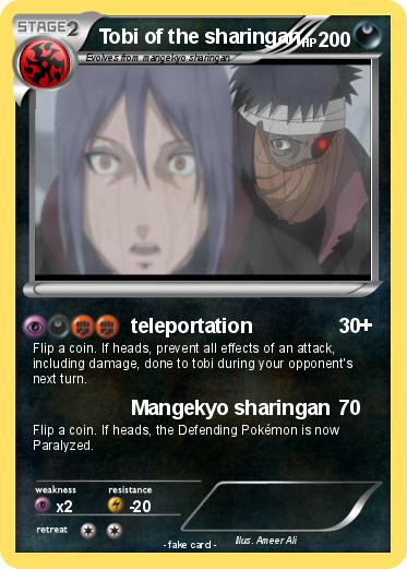 Pokemon Tobi of the sharingan