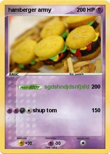 Pokemon hamberger army