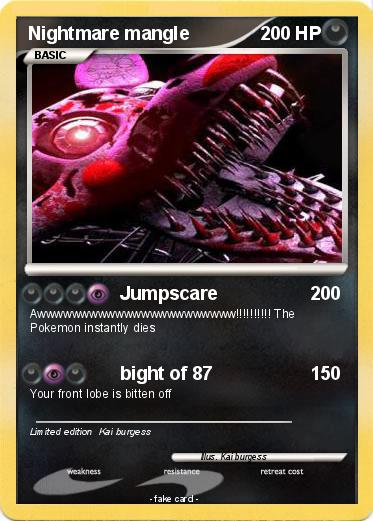 Pokemon Nightmare mangle