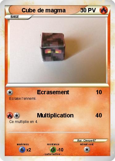Pokemon Cube de magma