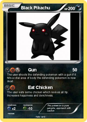 Pokemon Black Pikachu