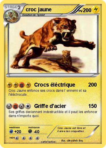 Pokemon croc jaune