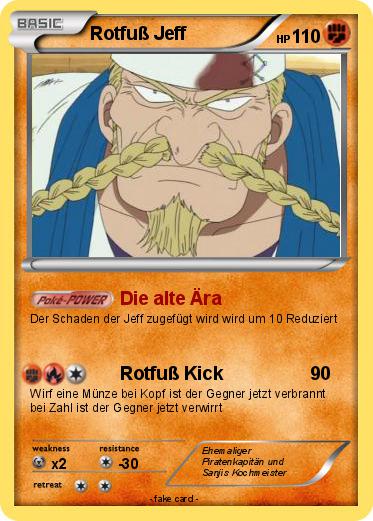 Pokemon Rotfuß Jeff