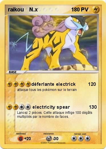 Pokemon raikou    N.x                       1      