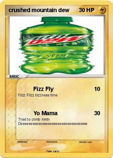 Pokemon crushed mountain dew