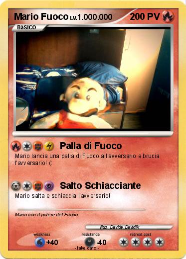 Pokemon Mario Fuoco