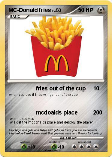 Pokemon MC-Donald fries