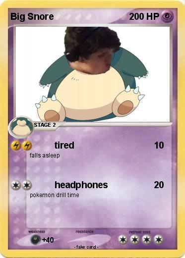 Pokemon Big Snore