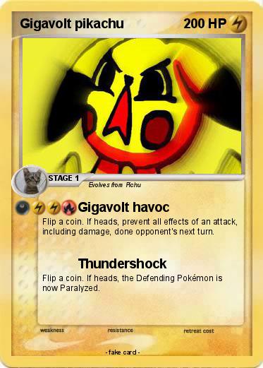 Pokemon Gigavolt pikachu