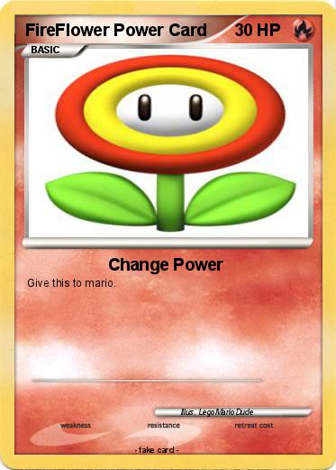 Pokemon FireFlower Power Card
