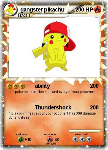 Pokemon gangster pikachu