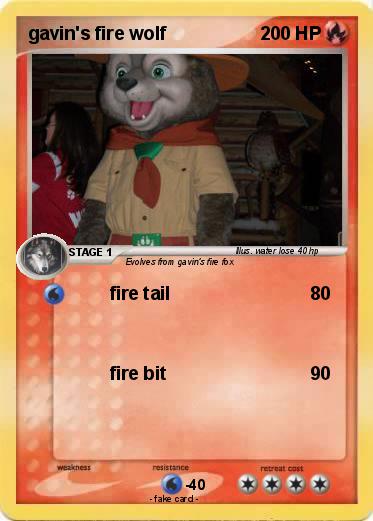 Pokemon gavin's fire wolf