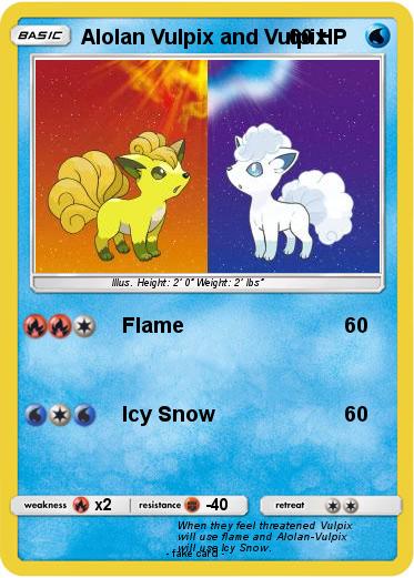 Pokemon Alolan Vulpix and Vulpix