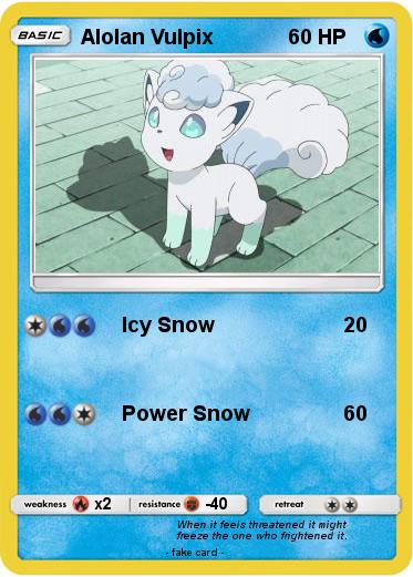 Pokemon Alolan Vulpix