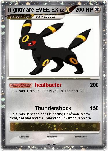 Pokemon nightmare EVEE EX