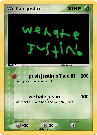 Pokemon We hate justin