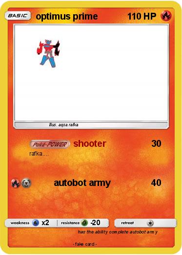 Pokemon optimus prime
