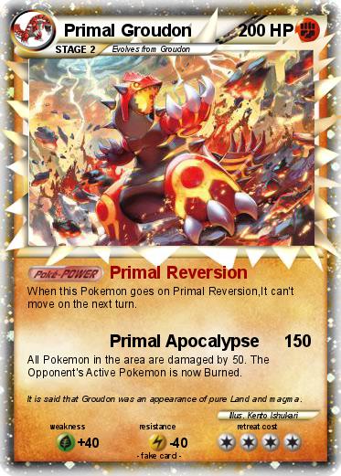 Pokemon Primal Groudon