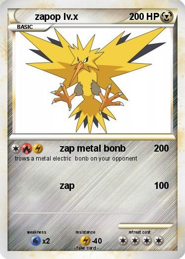 Pokemon zapop lv.x