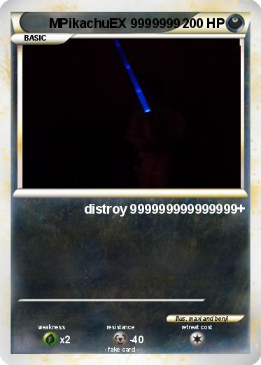 Pokemon MPikachuEX 9999999