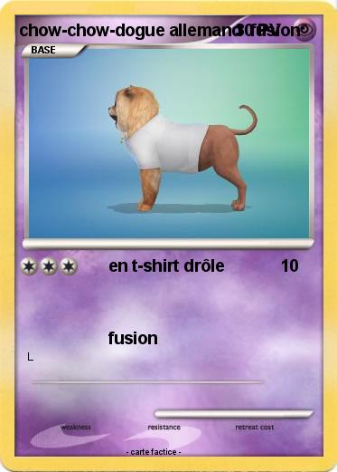 Pokemon chow-chow-dogue allemand  fusion