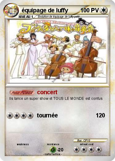 Pokemon équipage de luffy