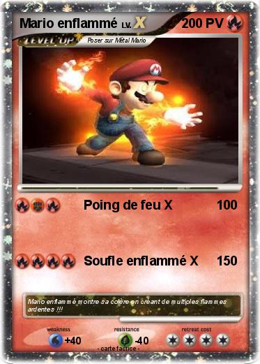 Pokemon Mario enflammé