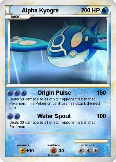 Pokemon Alpha Kyogre