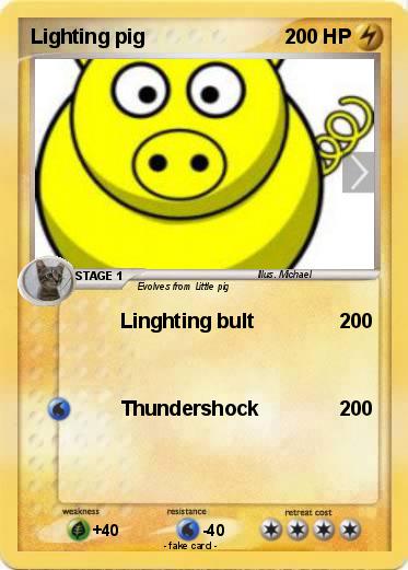 Pokemon Lighting pig