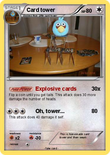 Pokemon Card tower