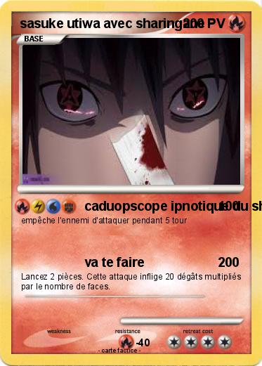 Pokemon sasuke utiwa avec sharingane