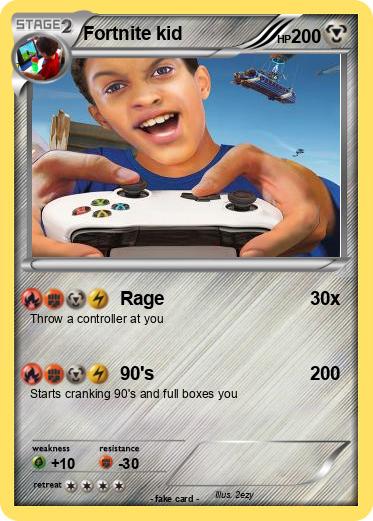 Pokemon Fortnite kid