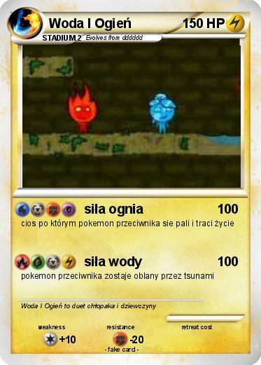 Pokemon Woda I Ogień
