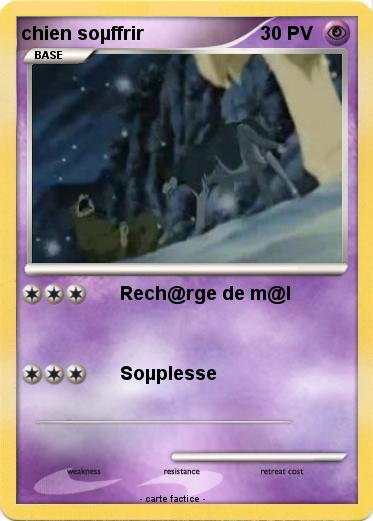 Pokemon chien soµffrir