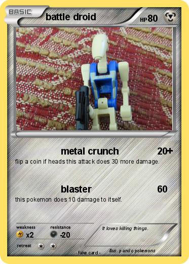 Pokemon battle droid