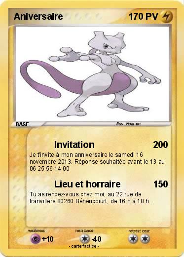 Pokemon Aniversaire