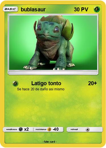 Pokemon bublasaur