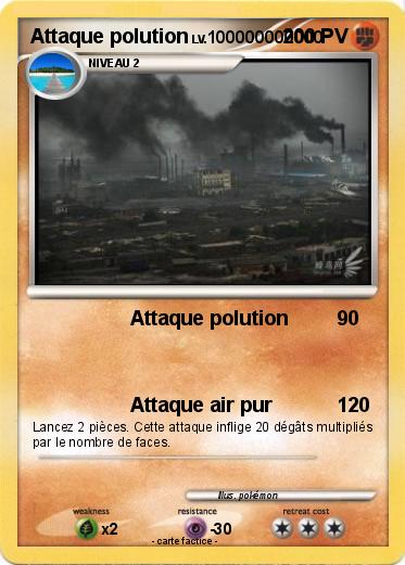Pokemon Attaque polution
