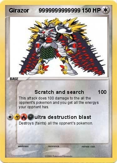 Pokemon Girazor      9999999999999       