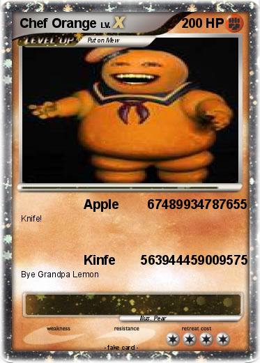 Pokemon Chef Orange