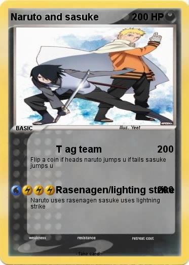 Pokemon Naruto and sasuke