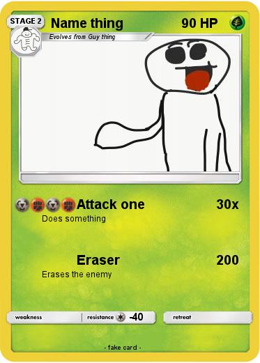 Pokemon Name thing