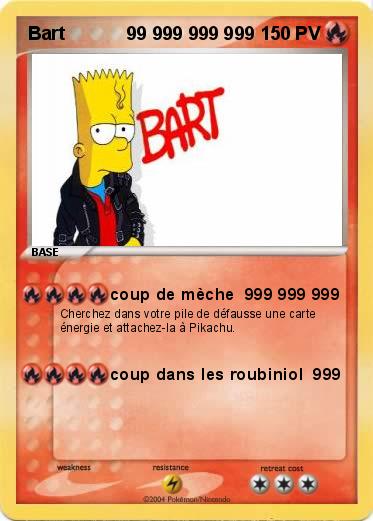Pokemon Bart            99 999 999 999 