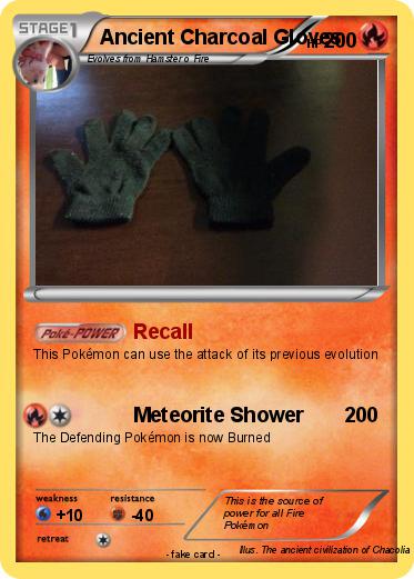 Pokemon Ancient Charcoal Gloves