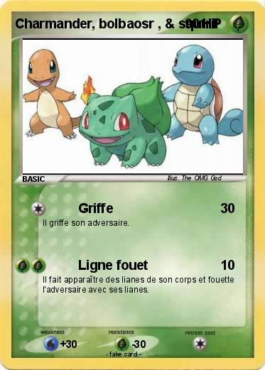 Pokemon Charmander, bolbaosr , & squtril